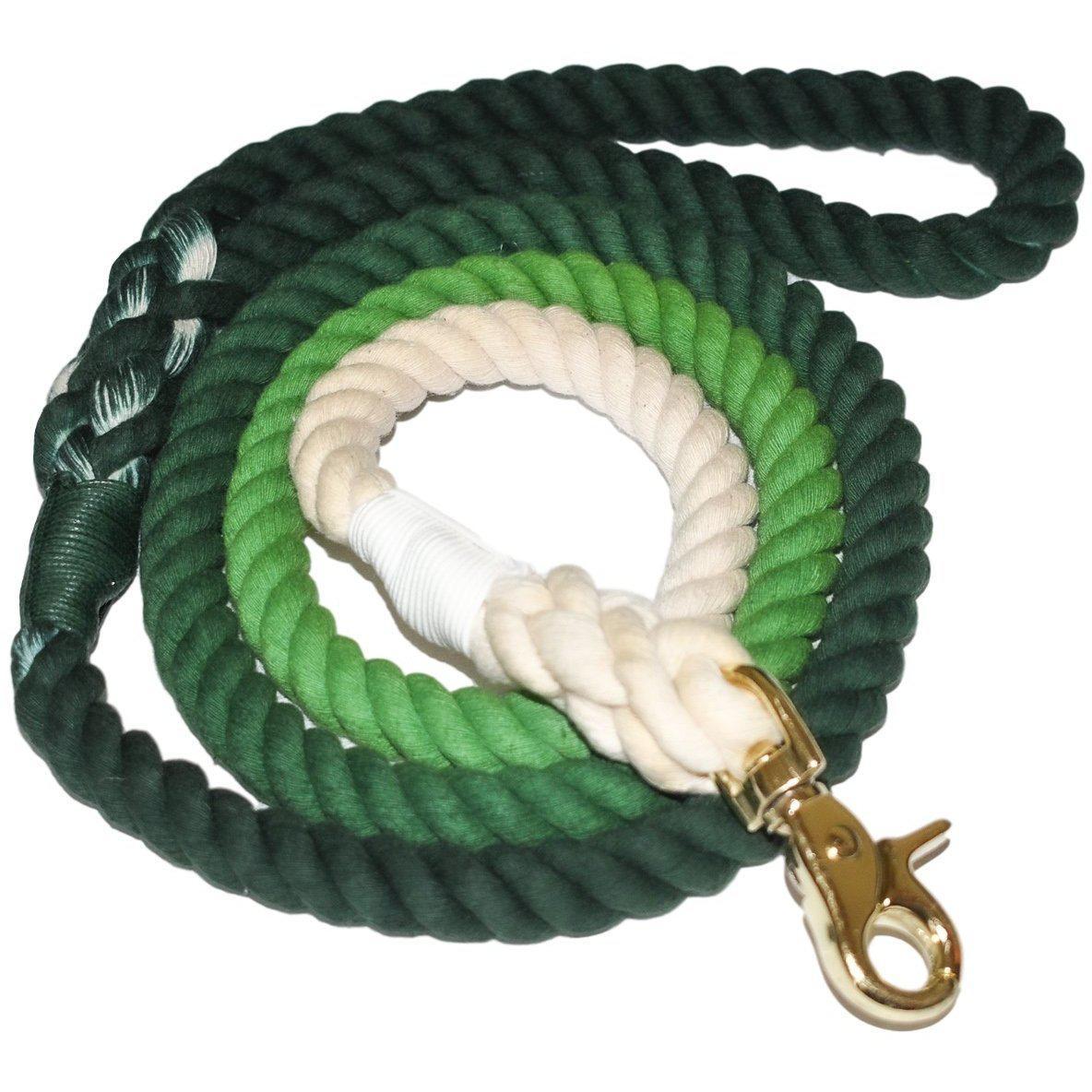Hand-Dyed Cotton Rope Dog Leash – Ombre Summer Style