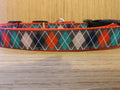 Argyle Martingale Collar & Hands-Free Leash Combo – Large