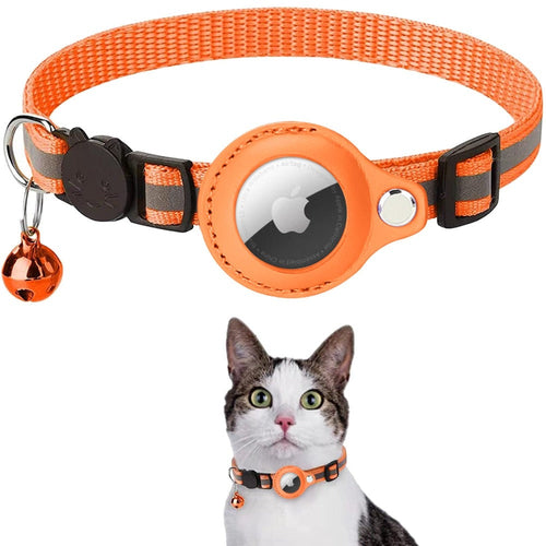 Reflective AirTag Collar for Cats & Dogs – Safety + Tracking