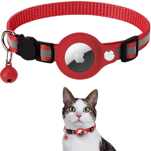 Reflective AirTag Collar for Cats & Dogs – Safety + Tracking