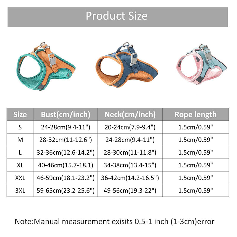 Reflective Escape-Proof Cat Harness & Leash Set